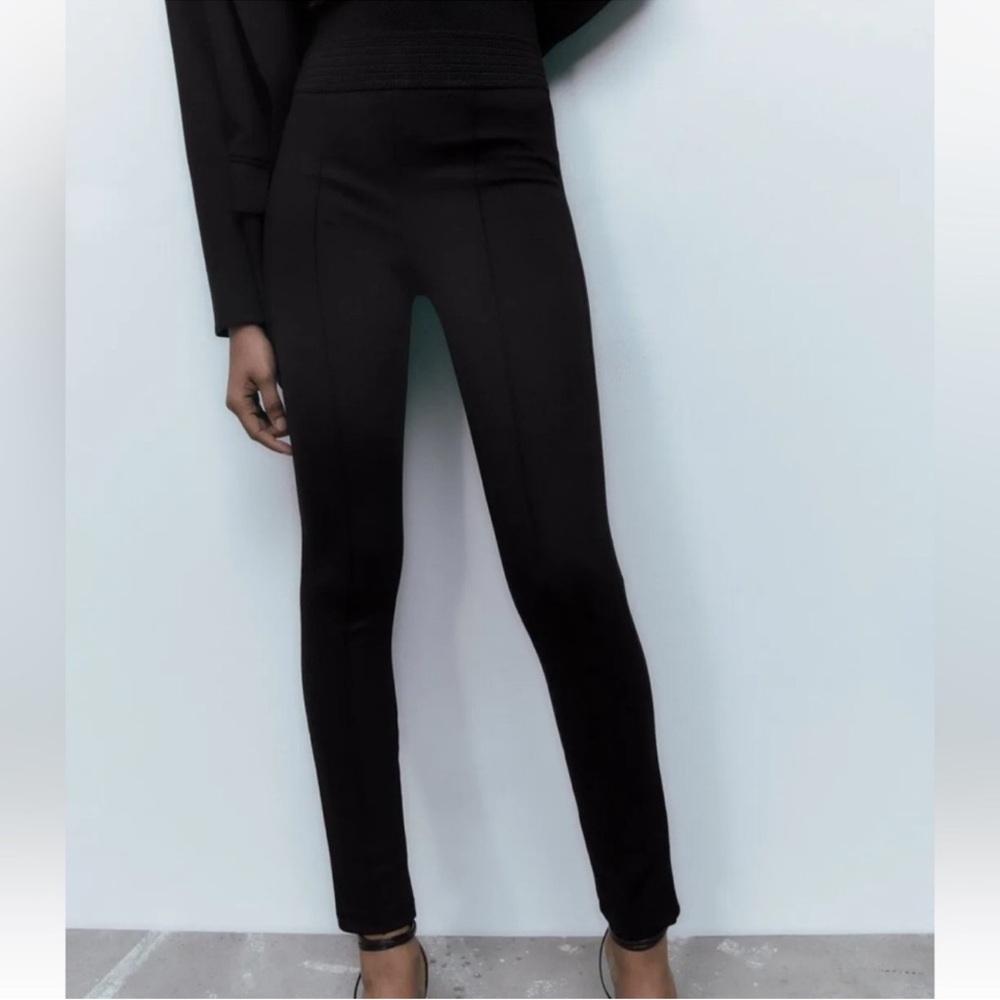 Zara WIDE WAISTBAND LEGGINGS! NWOT